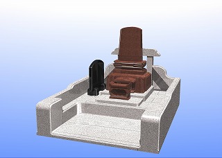 墓石外柵セット 位牌型